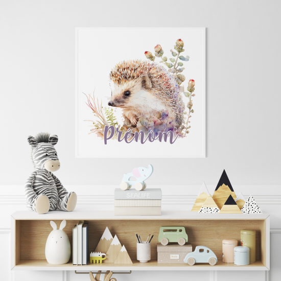 Póster para niños - Infantil personalizado - Erizo