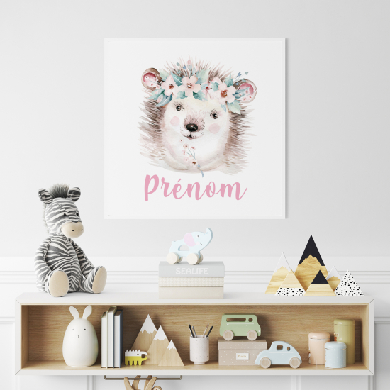 Póster para niños - Infantil personalizado - Erizo