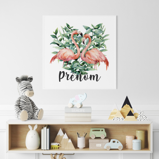 Póster para niños - Infantil personalizado - Flamats Rosas