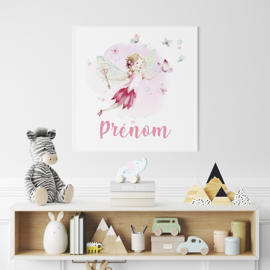 Póster para niños - Infantil personalizado - Hada Mariposas