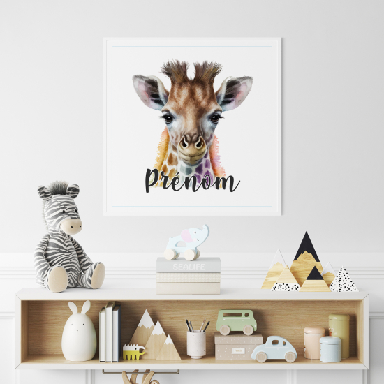Póster para niños - Infantil personalizado - Jirafa