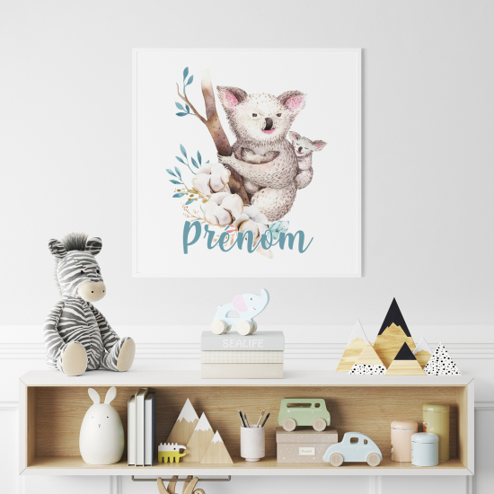 Póster para niños - Infantil personalizado - Koalas