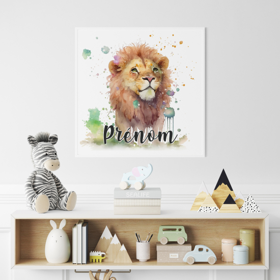 Póster para niños - Infantil personalizado - León