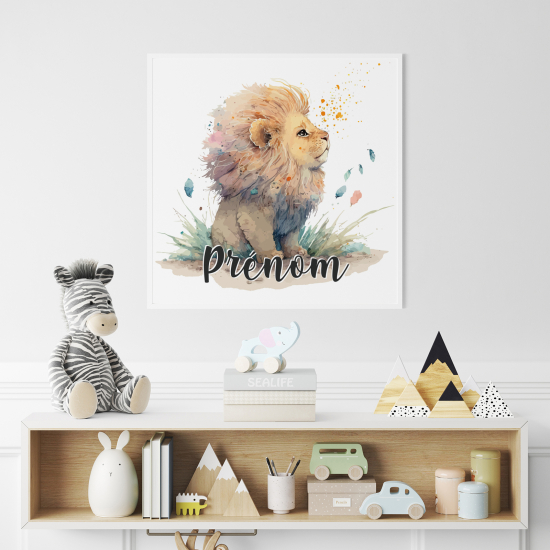 Póster para niños - Infantil personalizado - León