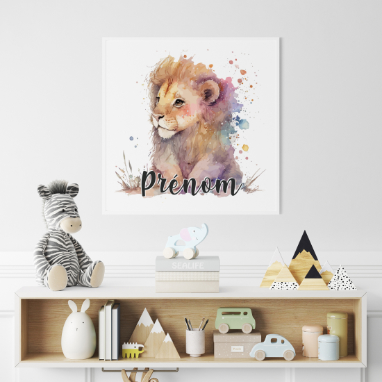 Póster para niños - Infantil personalizado - León