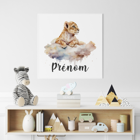 Póster para niños - Infantil personalizado - León