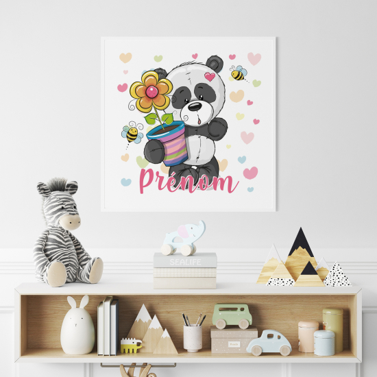 Póster para niños - Infantil personalizado - Panda