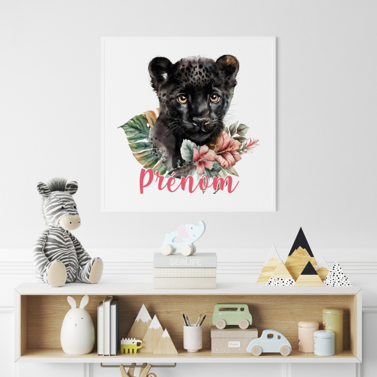 Póster para niños - Infantil personalizado - Pantera Negra