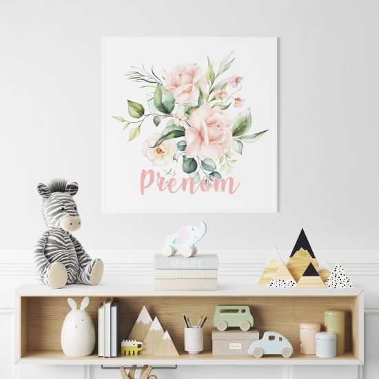 Póster para niños - Infantil personalizado - Ramo de Flores