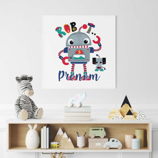 Póster para niños - Infantil personalizado - Robots