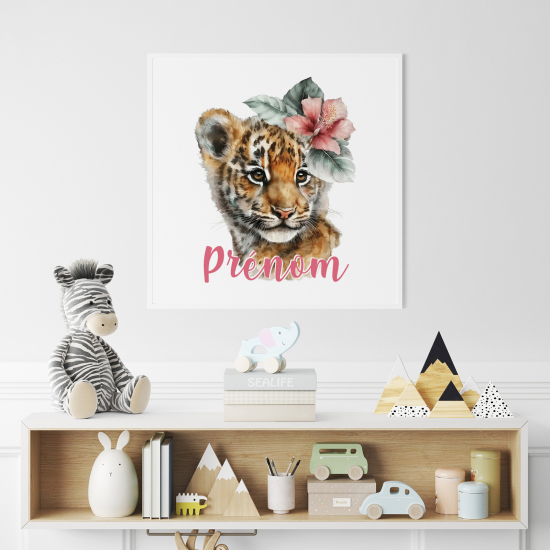 Póster para niños - Infantil personalizado - Tigre