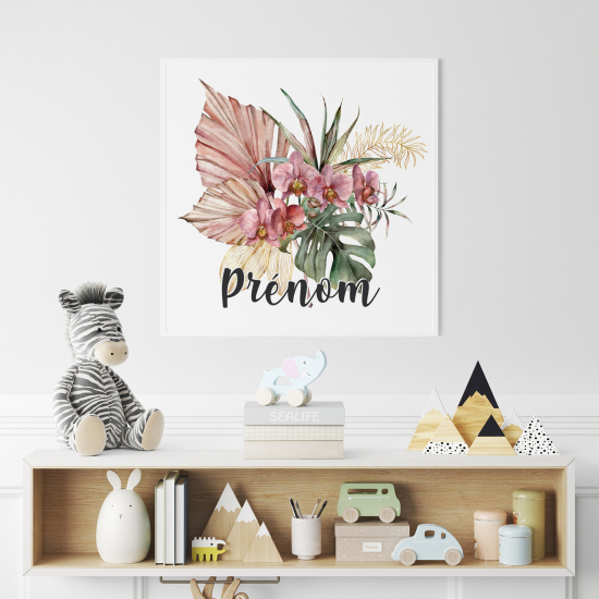 Póster para niños - Infantil personalizado - Tropical