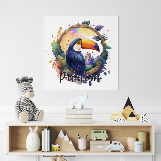 Póster para niños - Infantil personalizado - Tucán