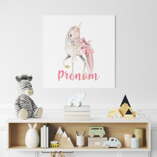 Póster para niños - Infantil personalizado - Unicornio