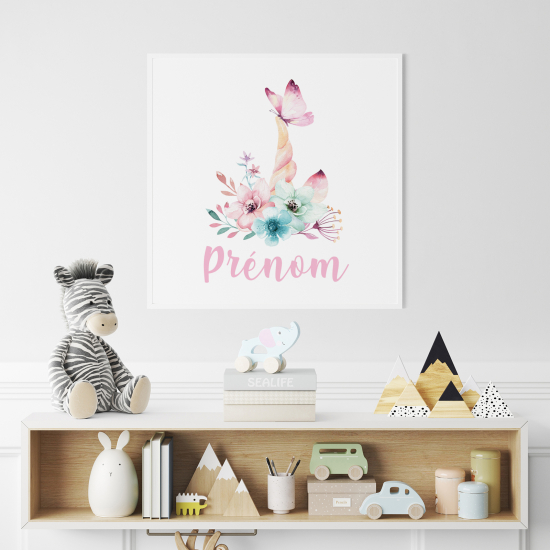 Póster para niños - Infantil personalizado - Unicornio