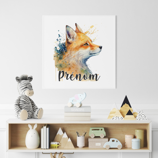 Póster para niños - Infantil personalizado - Zorro