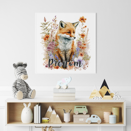 Póster para niños - Infantil personalizado - Zorro