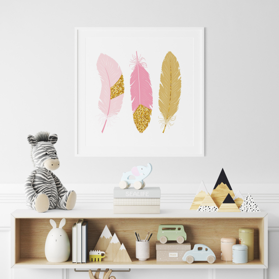 Póster para niños - Infantil - Plumas