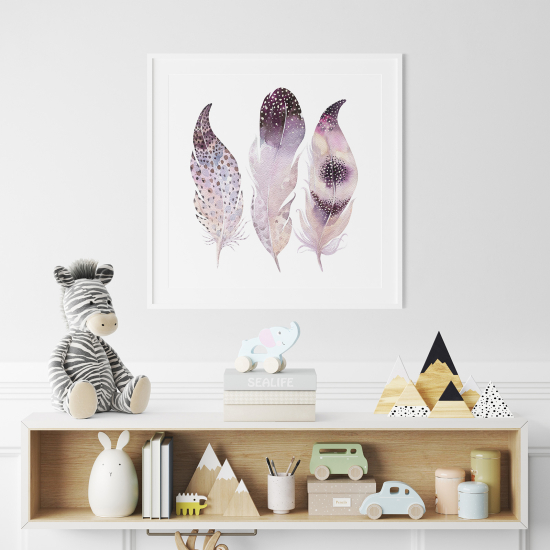 Póster para niños - Infantil - Plumas