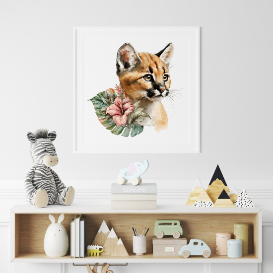 Póster para niños - Infantil - Puma