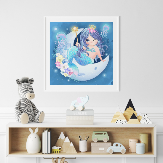 Póster para niños - Infantil - Sirena Luna