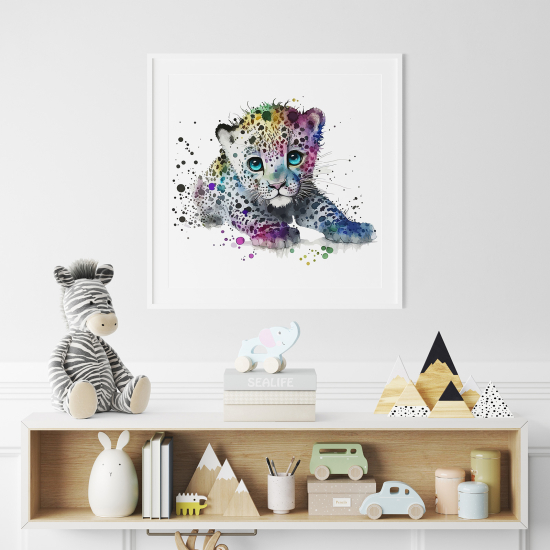 Póster para niños - Infantil - Tigreado colorido