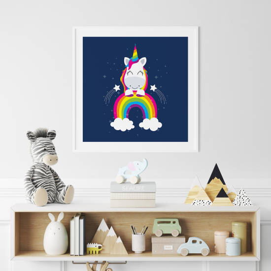 Póster para niños - Infantil - Unicornio Arcoíris
