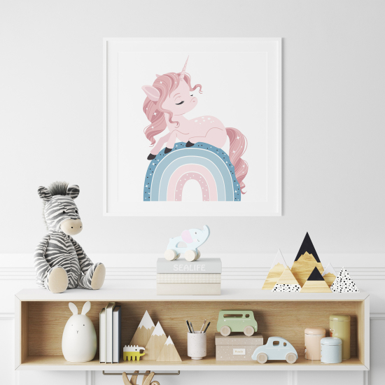 Póster para niños - Infantil - Unicornio Arcoíris
