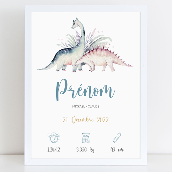 Pósters de nacimiento - Dinosaurios