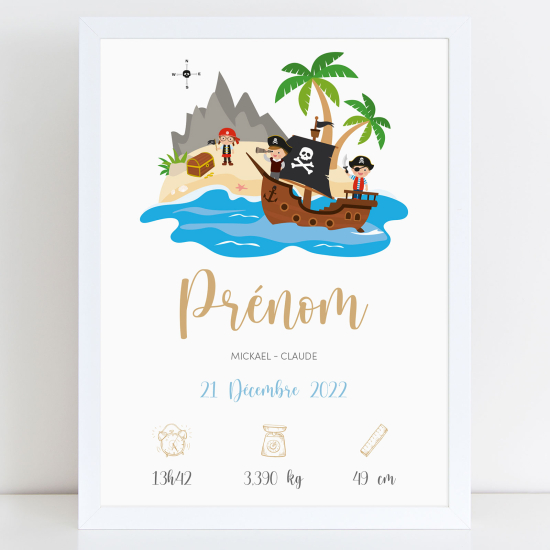 Pósters de nacimiento - Piratas
