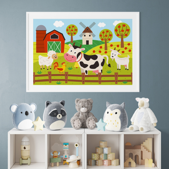 Pósters para niños - Infantil - Animales de la granja