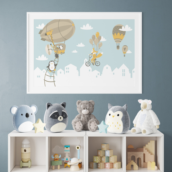 Pósters para niños - Infantil - Animales globos