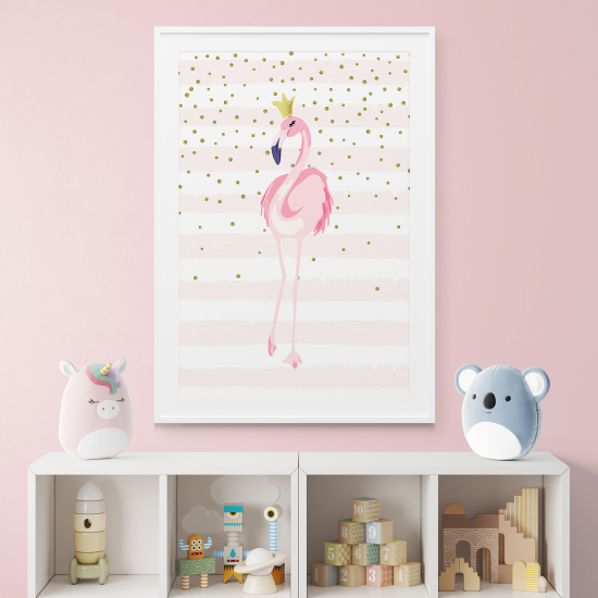 Pósters para niños - Infantil - Flamenco rosa