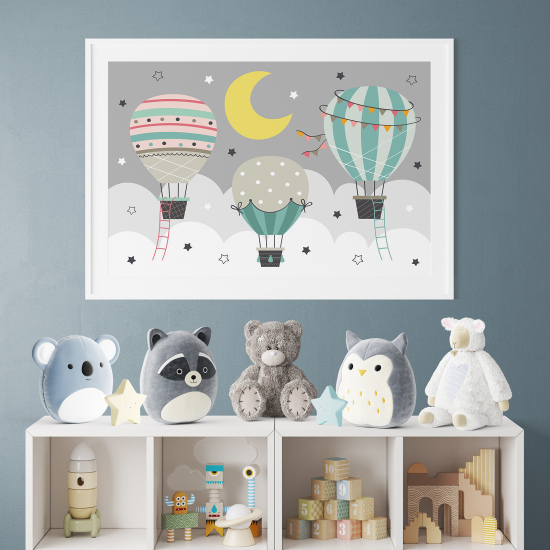 Pósters para niños - Infantil - Globos aerostáticos