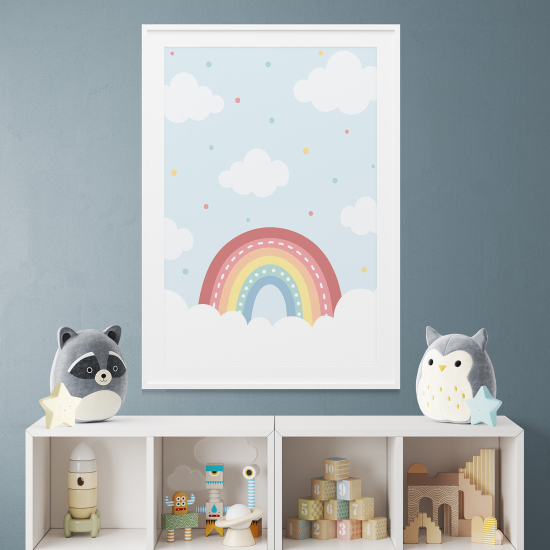 Pósters para niños - Infantil - Nubes arcoíris
