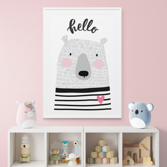 Pósters para niños - Infantil - Ours hola