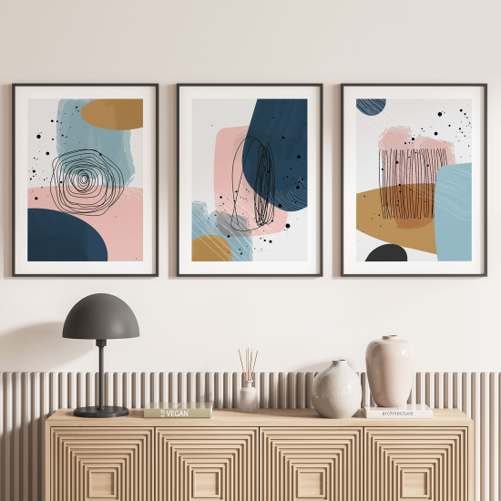 Pósters trípticos - Diseño Boho