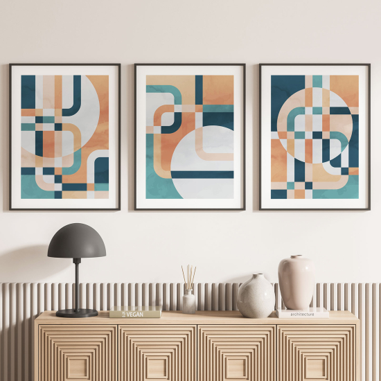 Pósters trípticos - Diseño geométrico