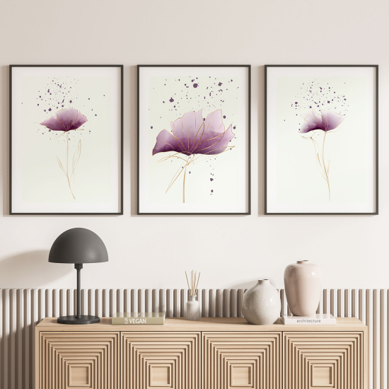 Pósters trípticos - Flores