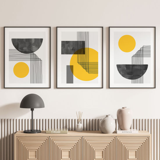Pósters trípticos - Forma geométrica