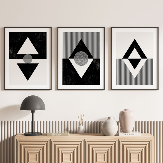 Pósters trípticos - Formas Geométricas