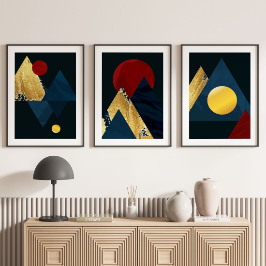 Pósters trípticos - Formas Geométricas