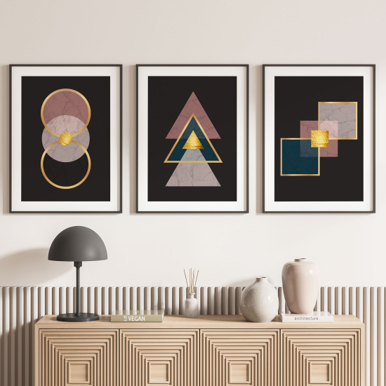 Pósters trípticos - Formas Geométricas