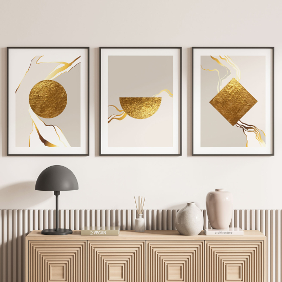 Pósters trípticos - Formas geométricas