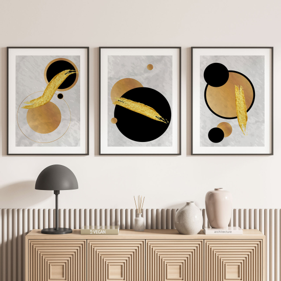 Pósters trípticos - Formas geométricas