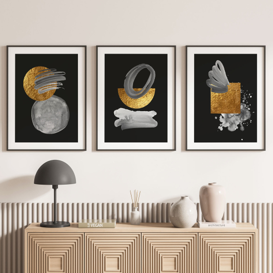 Pósters trípticos - Formas geométricas