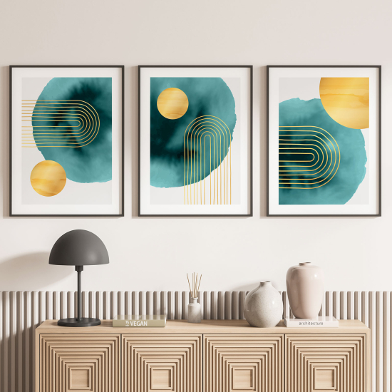 Pósters trípticos - Formas geométricas