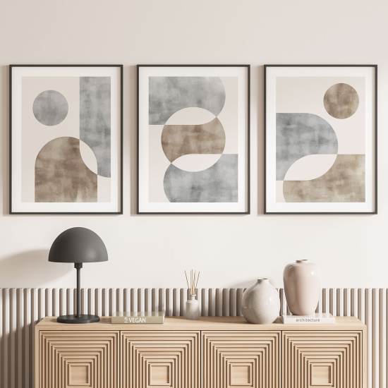 Pósters trípticos - Formas geométricas