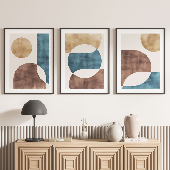 Pósters trípticos - Formas geométricas