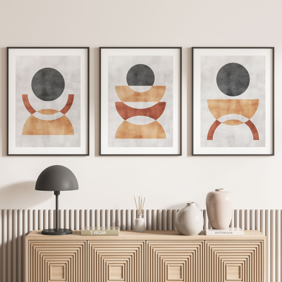 Pósters trípticos - Formas geométricas